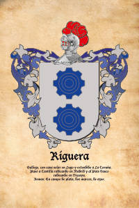 Escudo heráldico del apellido RIGUERA