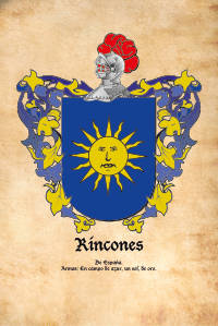 Escudo heráldico del apellido RINCONES