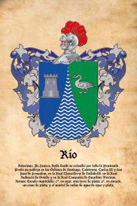 Escudo heráldico del apellido RIO