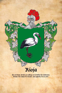 Escudo heráldico del apellido RIOJA