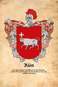 Escudo heráldico del apellido RION