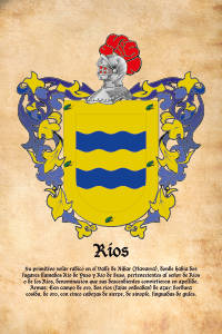 Escudo heráldico del apellido RIOS