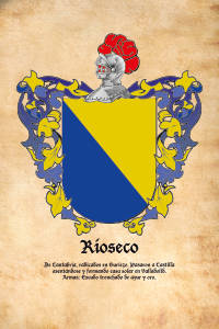 Escudo heráldico del apellido RIOSECO