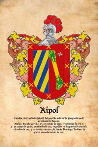 Escudo heráldico del apellido RIPOL