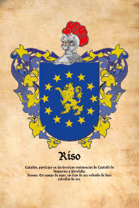 Escudo heráldico del apellido RISO