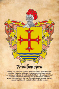 Escudo heráldico del apellido RIVADENEYRA