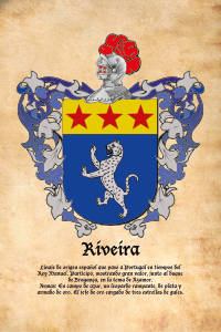 Escudo heráldico del apellido RIVEIRA