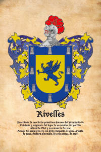 Escudo heráldico del apellido RIVELLES