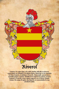Escudo heráldico del apellido RIVEROL