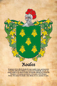 Escudo heráldico del apellido ROALES
