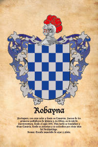 Escudo heráldico del apellido ROBAYNA