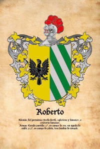 Escudo heráldico del apellido ROBERTO