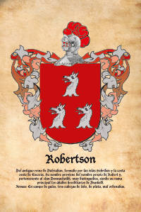 Escudo heráldico del apellido ROBERTSON