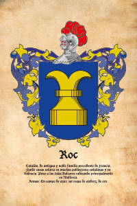 Escudo heráldico del apellido ROC