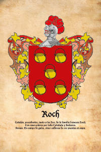 Escudo heráldico del apellido ROCH