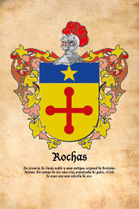 Escudo heráldico del apellido Rochas
