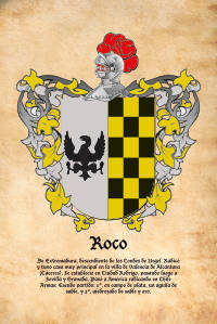 Escudo heráldico del apellido ROCO