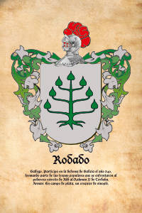 Escudo heráldico del apellido RODADO