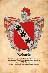 Escudo heráldico del apellido RODARTE