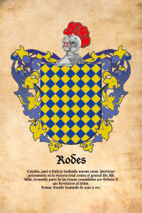 Escudo heráldico del apellido RODES