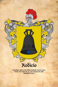 Escudo heráldico del apellido RODICIO
