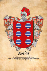 Escudo heráldico del apellido ROELAS