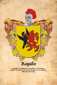 Escudo heráldico del apellido ROGADO