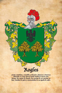 Escudo heráldico del apellido Rogles