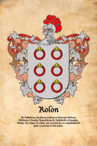 Escudo heráldico del apellido ROLON