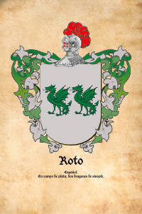 Escudo heráldico del apellido ROTO