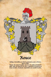 Escudo heráldico del apellido ROUCO