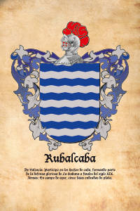 Escudo heráldico del apellido RUBALCABA