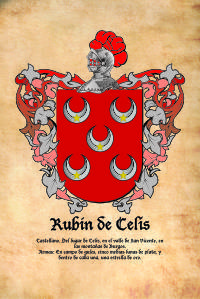 Escudo heráldico del apellido RUBIN DE CELIS