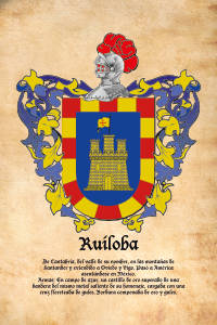 Escudo heráldico del apellido RUILOBA