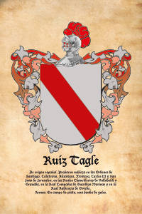 Escudo heráldico del apellido RUIZ TAGLE