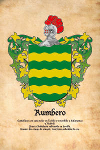 Escudo heráldico del apellido Rumbero