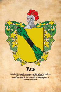 Escudo heráldico del apellido RUS