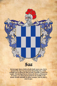 Escudo heráldico del apellido SAA