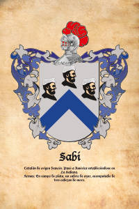 Escudo heráldico del apellido SABI