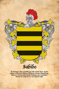 Escudo heráldico del apellido SABIDO