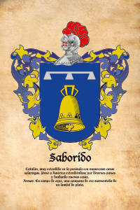 Escudo heráldico del apellido SABORIDO