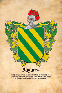 Escudo heráldico del apellido SAGARRA