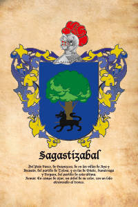 Escudo heráldico del apellido SAGASTIZABAL