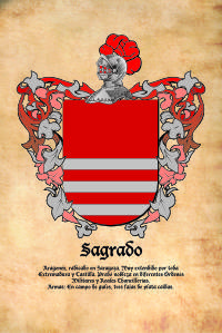 Escudo heráldico del apellido SAGRADO