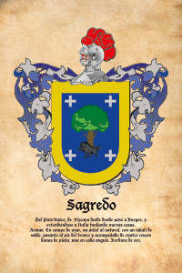 Escudo heráldico del apellido SAGREDO