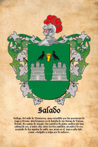 Escudo heráldico del apellido SALADO