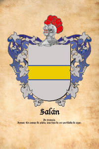 Escudo heráldico del apellido SALAN