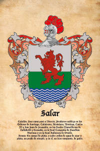 Escudo heráldico del apellido SALAR