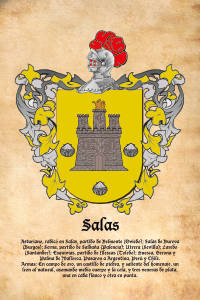 Escudo heráldico del apellido SALAS