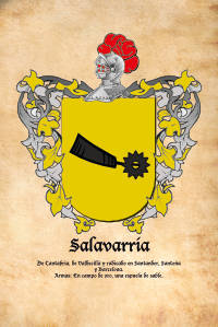 Escudo heráldico del apellido SALAVARRIA